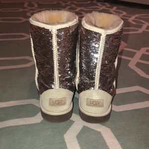 Champagne Sequin UGG boots